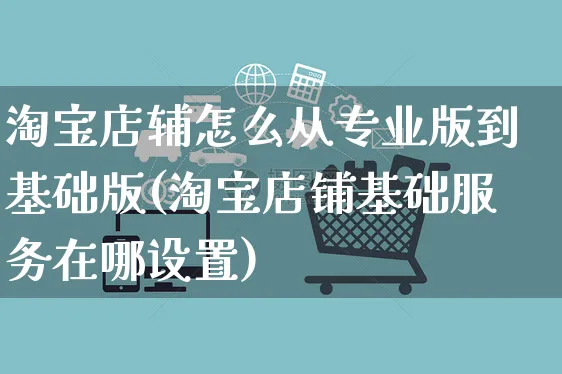 淘宝店辅怎么从专业版到基础版(淘宝店铺基础服务在哪设置)_https://www.dczgxj.com_运营模式/资讯_第1张