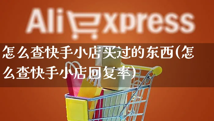 怎么查快手小店买过的东西(怎么查快手小店回复率)_https://www.dczgxj.com_快手电商_第1张