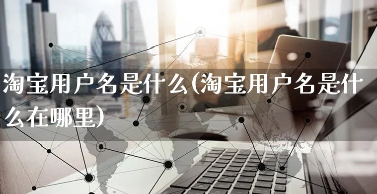 淘宝用户名是什么(淘宝用户名是什么在哪里)_https://www.dczgxj.com_淘宝_第1张