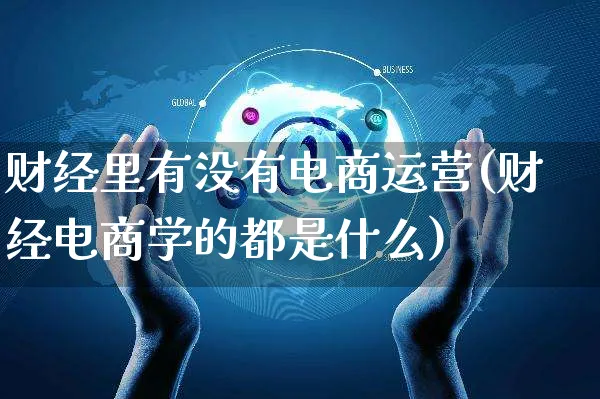 财经里有没有电商运营(财经电商学的都是什么)_https://www.dczgxj.com_拼多多_第1张