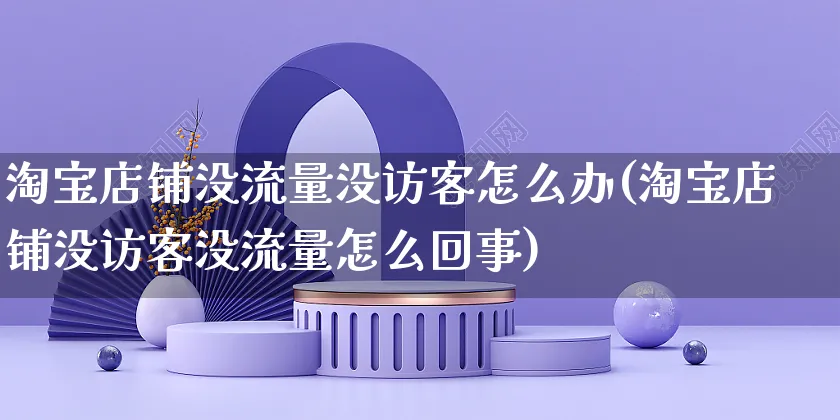 淘宝店铺没流量没访客怎么办(淘宝店铺没访客没流量怎么回事)_https://www.dczgxj.com_海外抖音_第1张