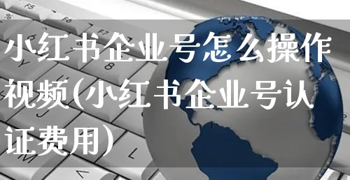 小红书企业号怎么操作视频(小红书企业号认证费用)_https://www.dczgxj.com_视频号_第1张