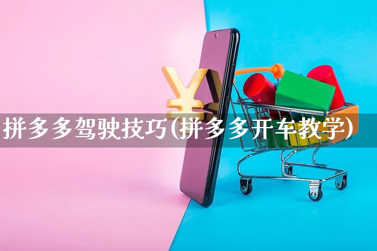 拼多多驾驶技巧(拼多多开车教学)_https://www.dczgxj.com_拼多多_第1张