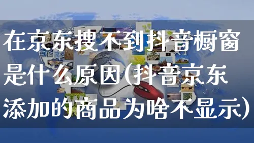 在京东捜不到抖音橱窗是什么原因(抖音京东添加的商品为啥不显示)_https://www.dczgxj.com_直播带货_第1张