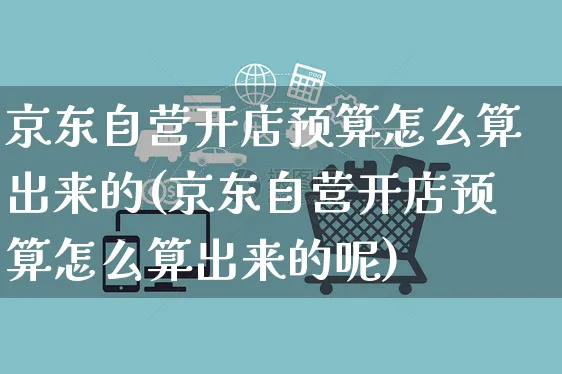 京东自营开店预算怎么算出来的(京东自营开店预算怎么算出来的呢)_https://www.dczgxj.com_视频号_第1张